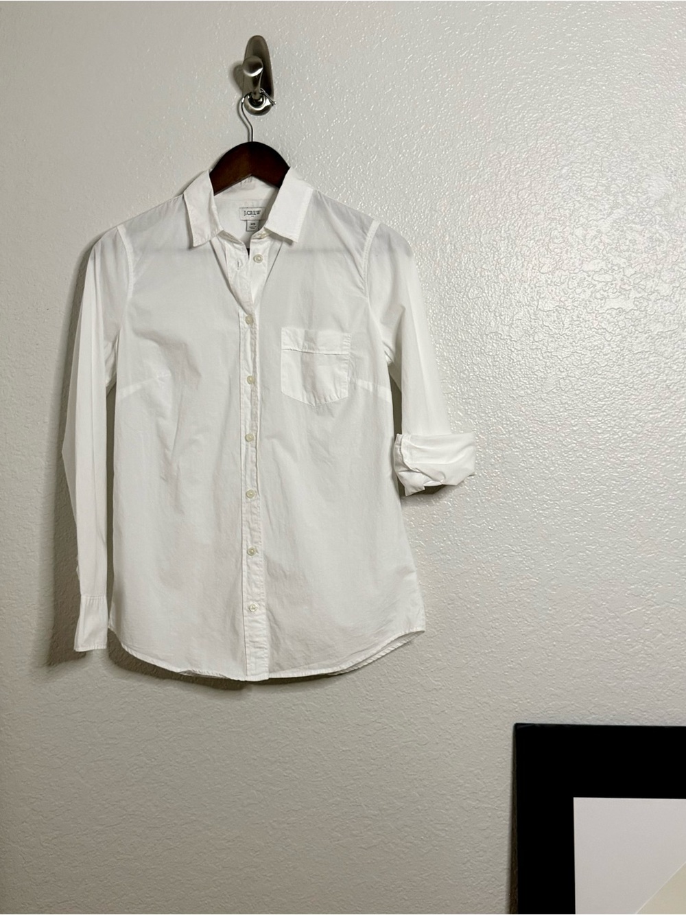 J.Crew Classic White Button Down Shirt Women's XS